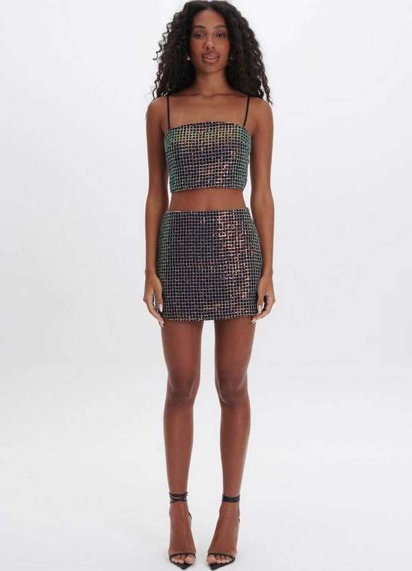 My Favorite - Saia Curta Paetê A0551