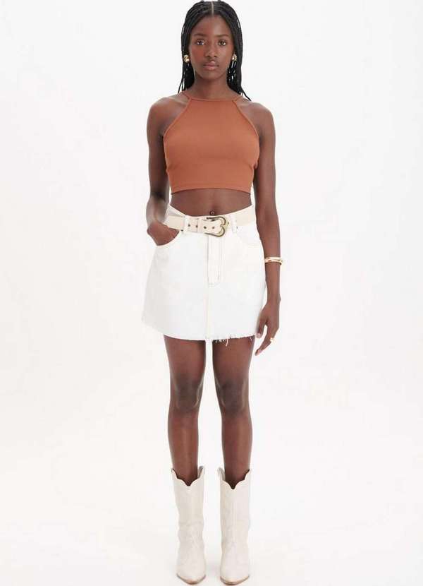 My Favorite - Saia Curta Sarja A0001