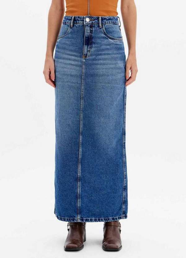 My Favorite - Saia Jeans Longa Cintura Alta A0004 2