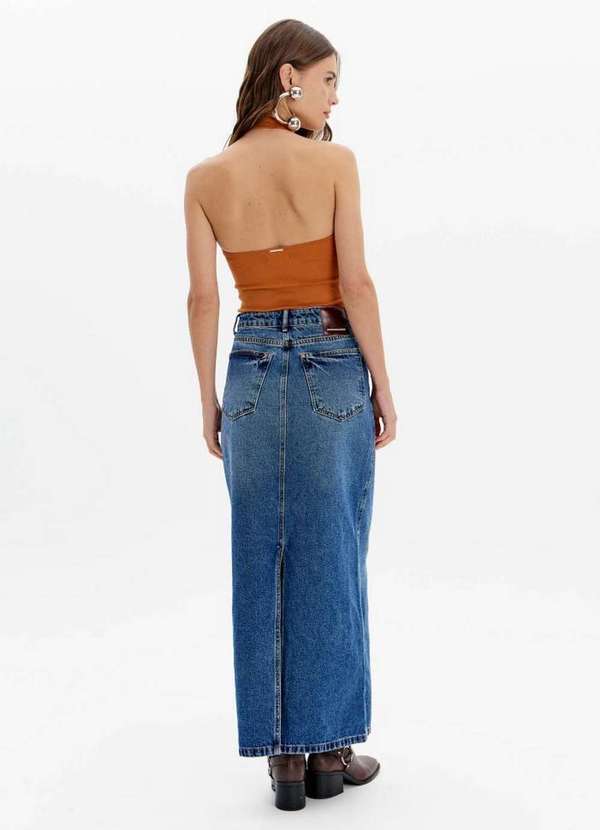 My Favorite - Saia Jeans Longa Cintura Alta A0004 3