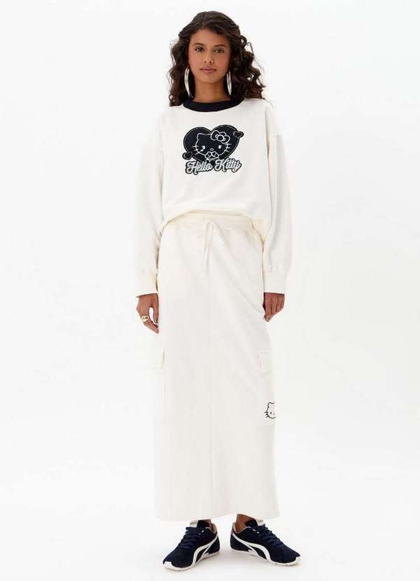 My Favorite - Saia Longa Moletom Hello Kitty A0001