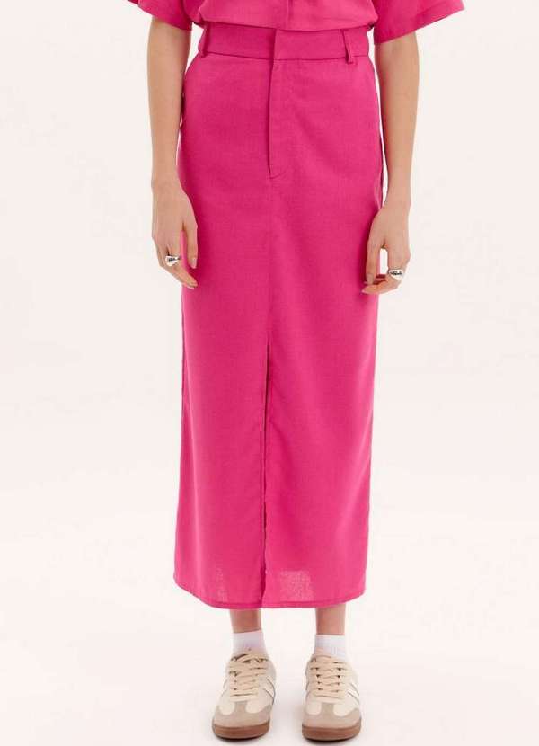 My Favorite - Saia Midi Alfaiataria Fenda A1580 2