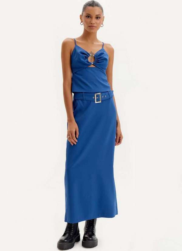 My Favorite - Saia Midi com Cinto A1472