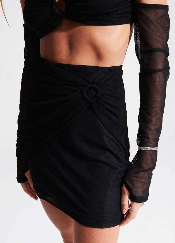 My Favorite - Saia Mini com Franzido 00003