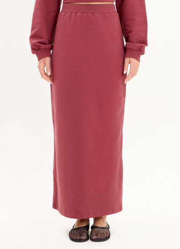 My Favorite - Saia Super Midi Moletom com Fenda A2471 2