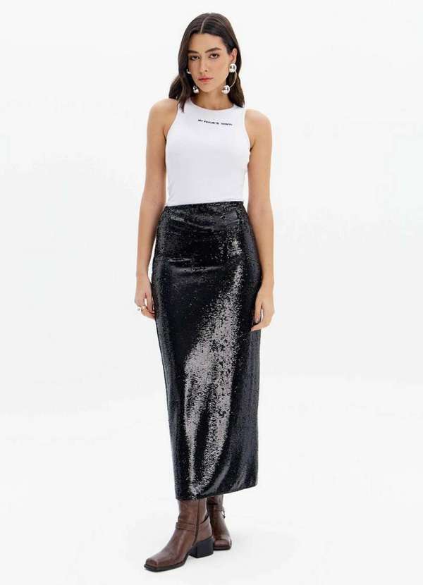 My Favorite - Saia Super Midi Paetê A0003 1