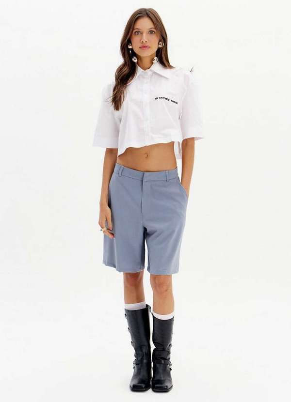 My Favorite - Bermuda Alfaiataria Cintura Alta A2349