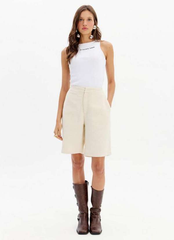 My Favorite - Bermuda Alfaiataria Cintura Alta A0001