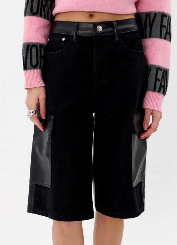 My Favorite - Bermuda Jeans Cargo High A0003 2