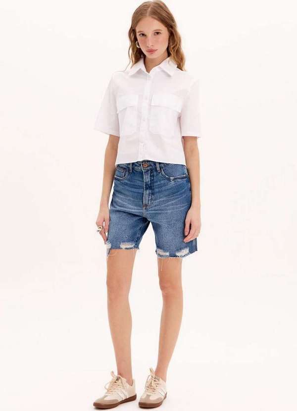 My Favorite - Bermuda Jeans Cintura Alta A0004