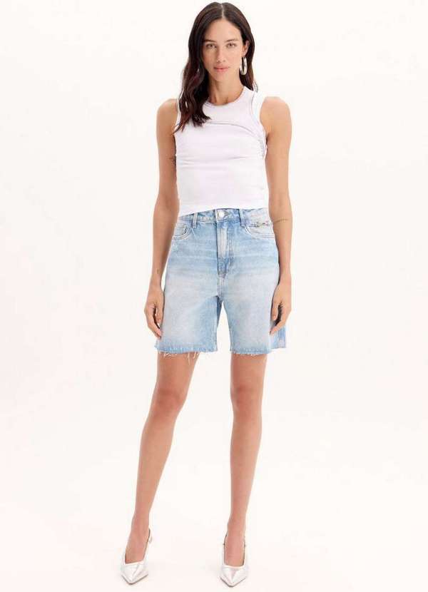 My Favorite - Bermuda Jeans Comfort Cintura Alta A0004