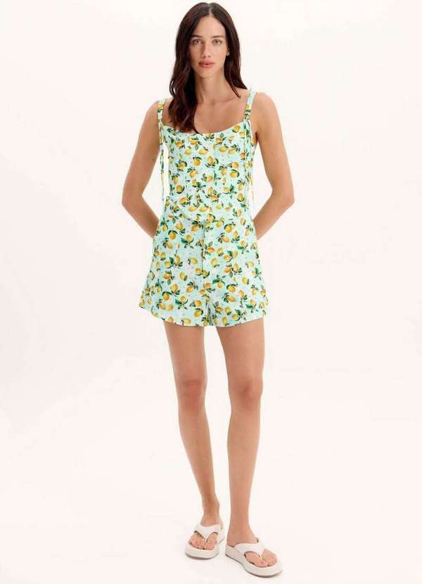 My Favorite - Short Alfaiataria Cintura Alta Estampado A2098