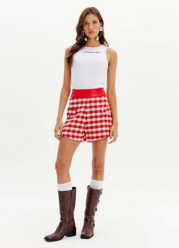 My Favorite - Short Alfaiataria Xadrez A2592 3