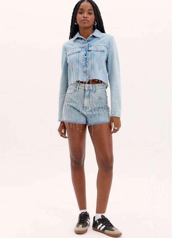 My Favorite - Short Grandfather Jeans Brilho A0004