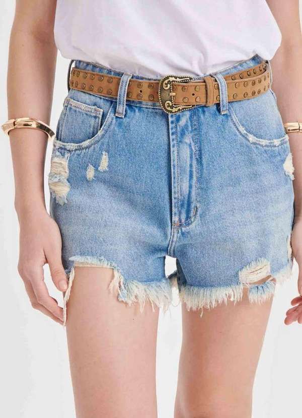 My Favorite - Short Grandfather Jeans com Cinto A0004 2