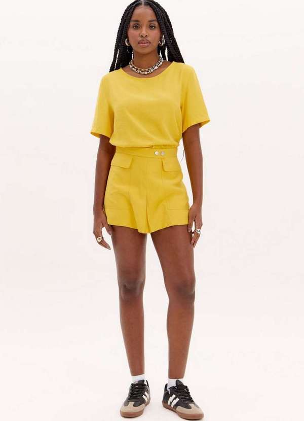 My Favorite - Short Saia com Maxi Bolsos A1579