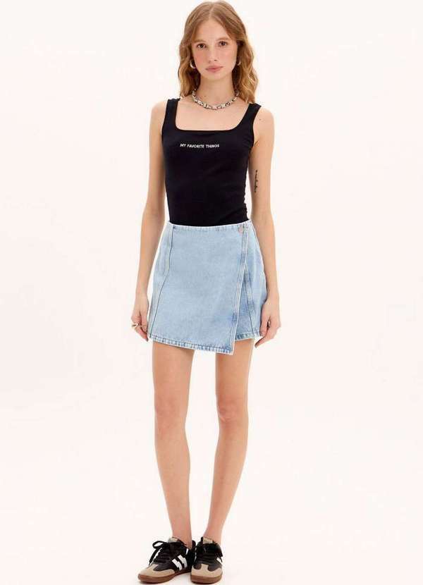 My Favorite - Short Saia Jeans Cintura Alta A0004