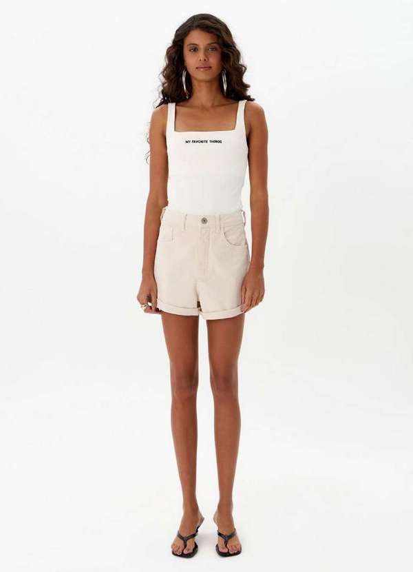 My Favorite - Short Sarja Comfort Cintura Alta A2766