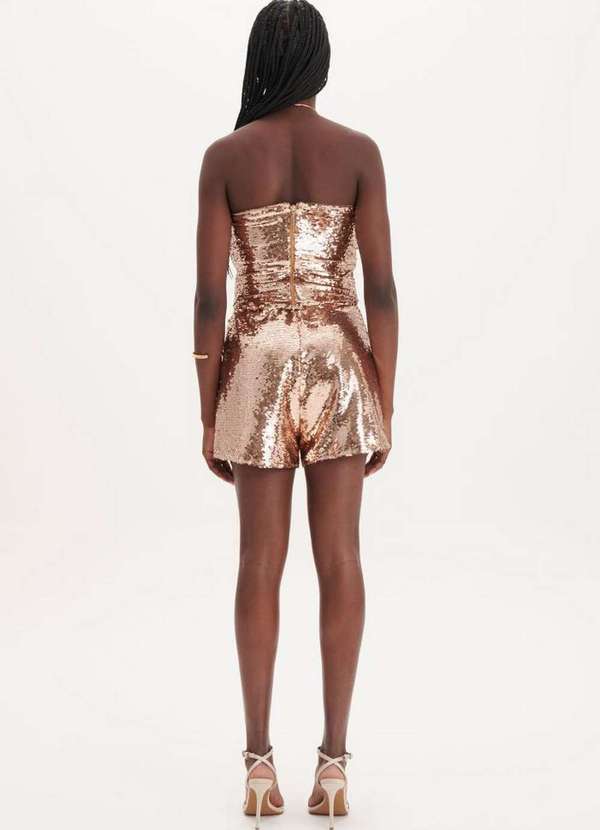 My Favorite - Short Slim Cintura Alta de Paetê A0835 2