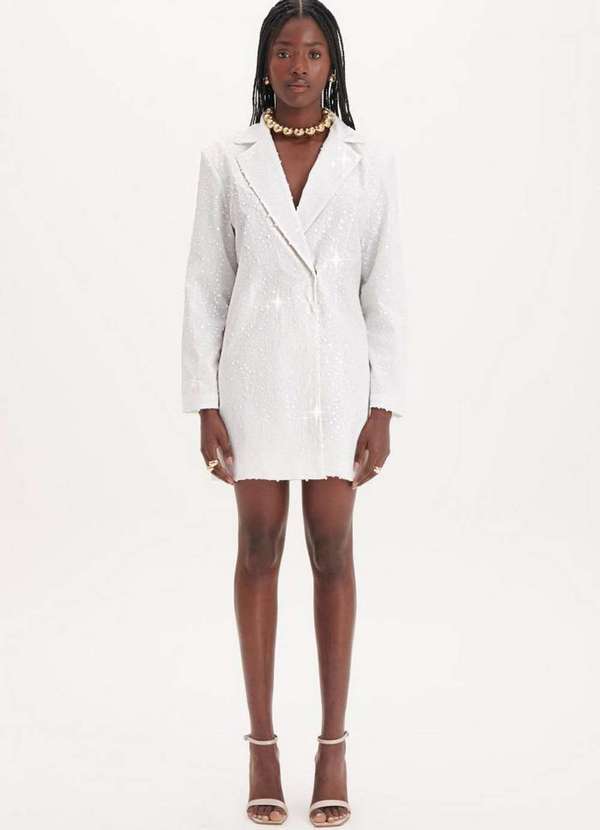 My Favorite - Vestido Blazer Curto Paetê A0001
