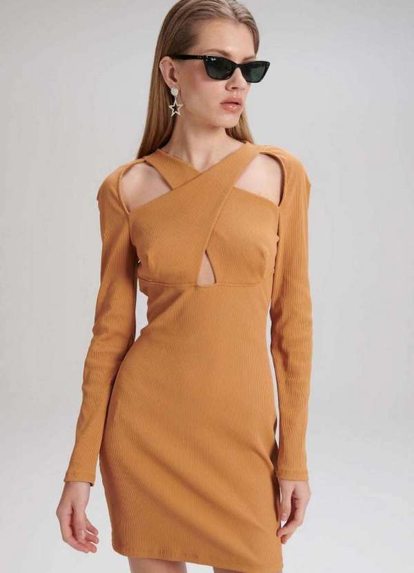 My Favorite - Vestido Canelado Curto 00755 4