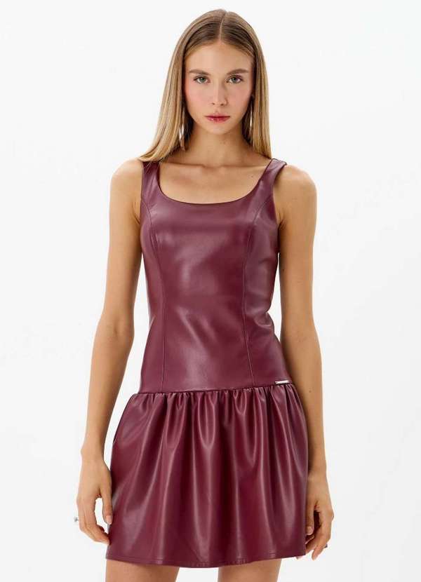 My Favorite - Vestido Curta com Alças de Pu A2471 2