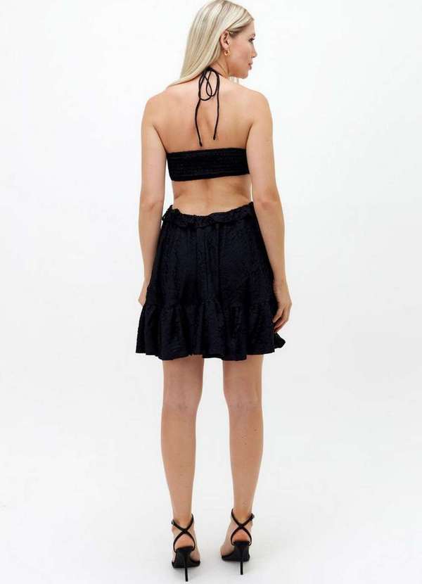 My Favorite - Vestido Curto com Cut Out Babados A0003 2