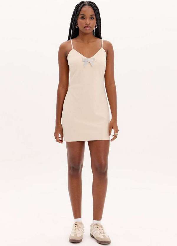 My Favorite - Vestido Curto com Laço Brilho A1576