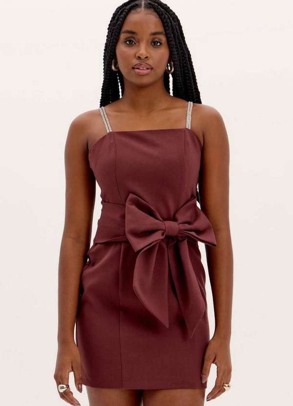 My Favorite - Vestido Curto com Maxi Laco A1575 2