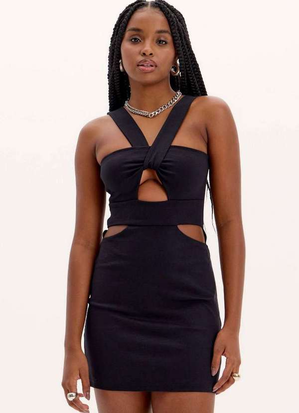 My Favorite - Vestido Curto com Recortes A0003 3