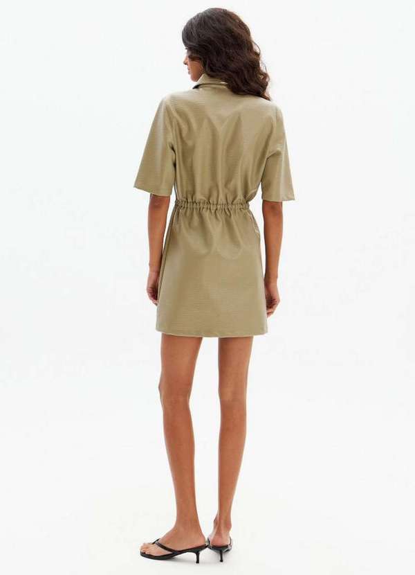 My Favorite - Vestido Curto com Zíper Frontal e Bolsos A2470 3