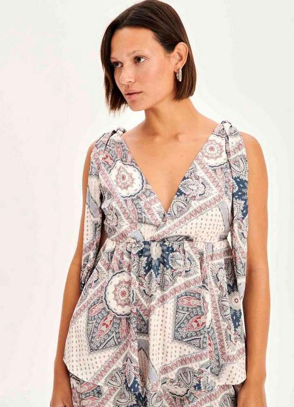 My Favorite - Vestido Curto Estampado com Babados A1107 2