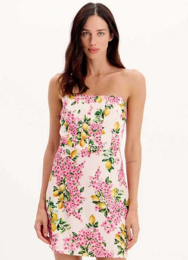 My Favorite - Vestido Curto sem Alças Estampado A2056 2