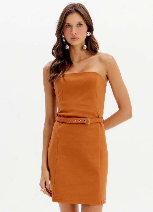 My Favorite - Vestido Curto sem Mangas com Cinto A2280 2