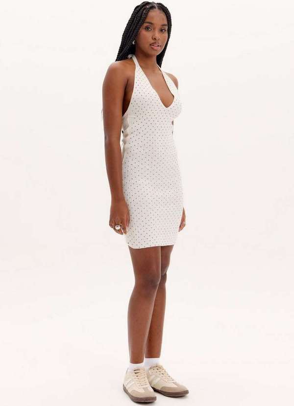 My Favorite - Vestido Curto Tricot Brilhos A0002