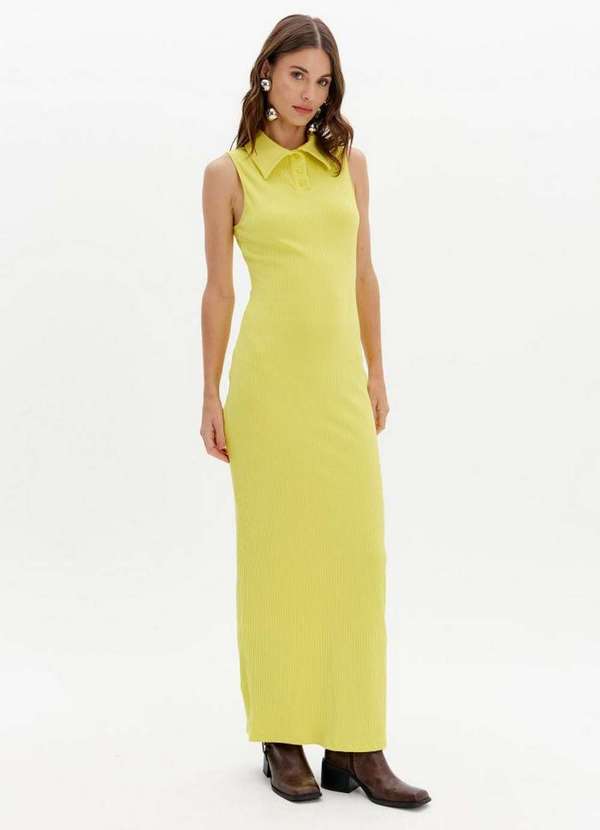 My Favorite - Vestido Gola Polo Super Midi A2642