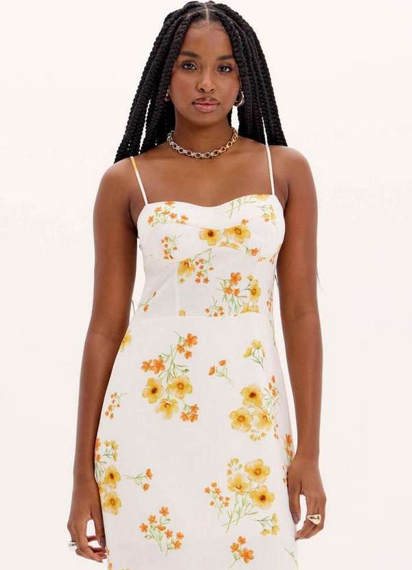 My Favorite - Vestido Midi Alças Estampado A1859 2