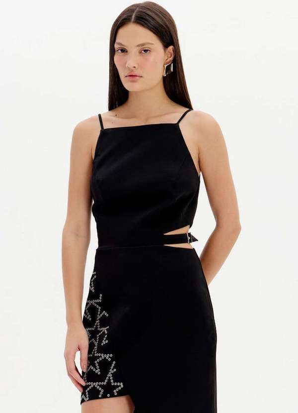 My Favorite - Vestido Midi Assimétrico com Estrelas A0003 3