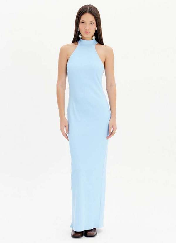 My Favorite - Vestido Midi Canelado Gola Alta A2452