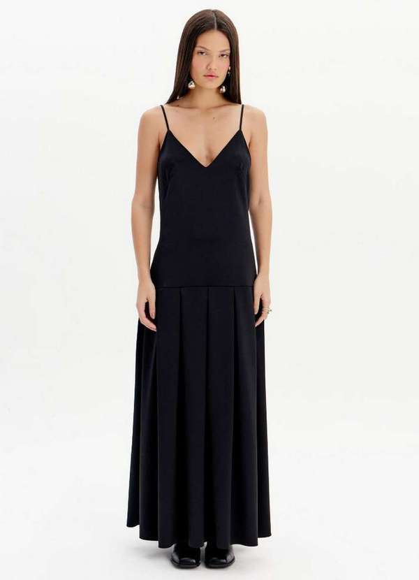 My Favorite - Vestido Midi com Pregas A0003 1