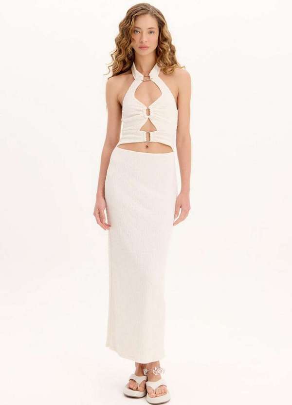 My Favorite - Vestido Midi Frente Única Recortes A1874 1