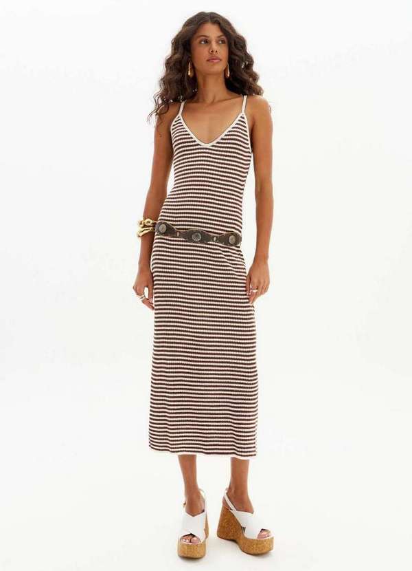 My Favorite - Vestido Midi Tricot de Alças A3414