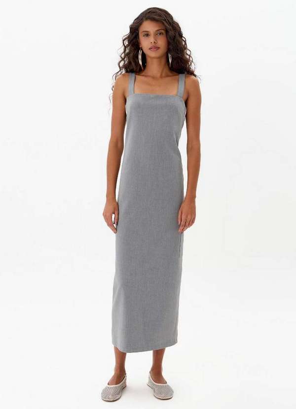 My Favorite - Vestido Super Midi Alfaiataria com Alça A1635