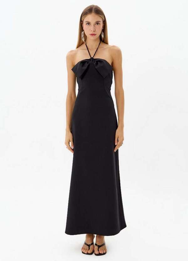 My Favorite - Vestido Super Midi com Laço A0003