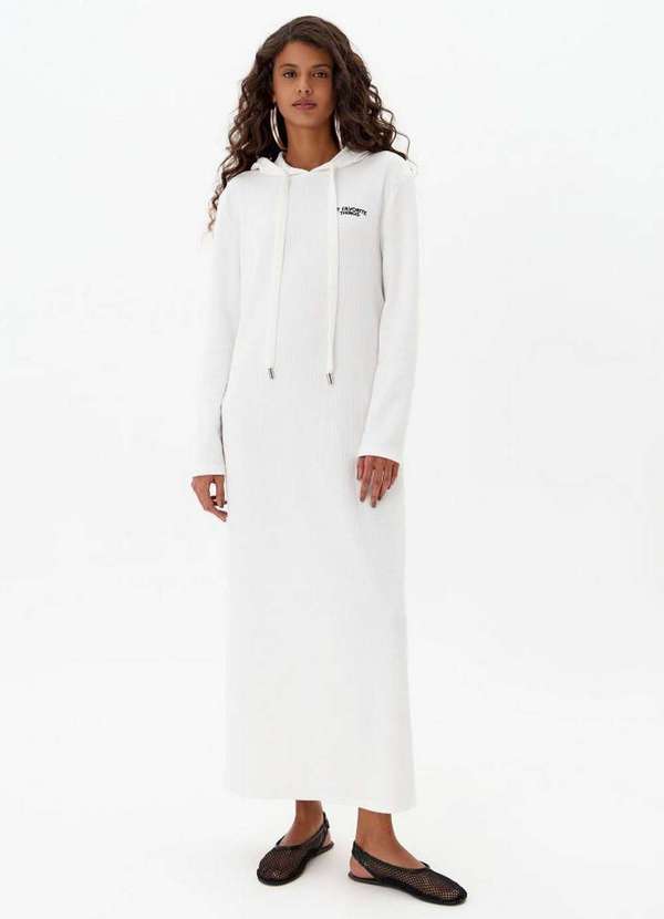 My Favorite - Vestido Super Midi Manga Longa com Capuz A0001