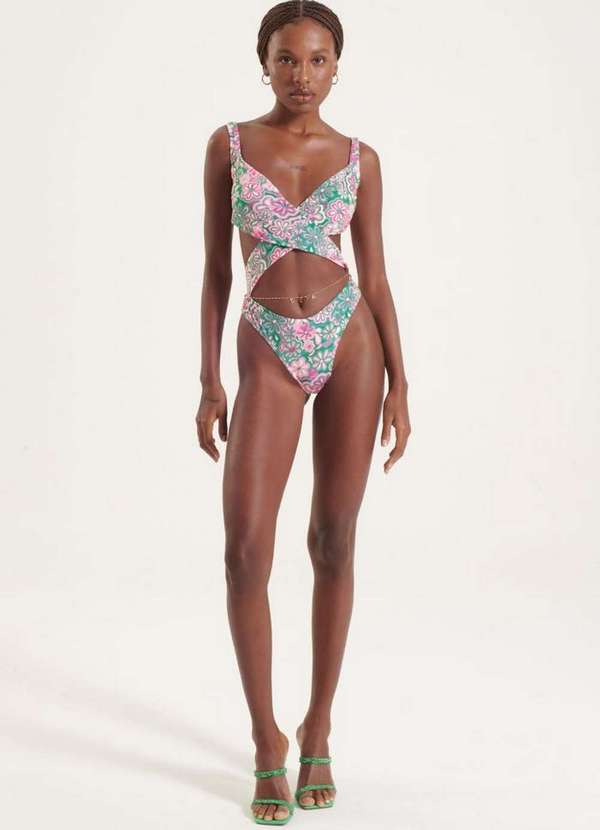 My Favorite - Maiô Transpassado Estampado 10080