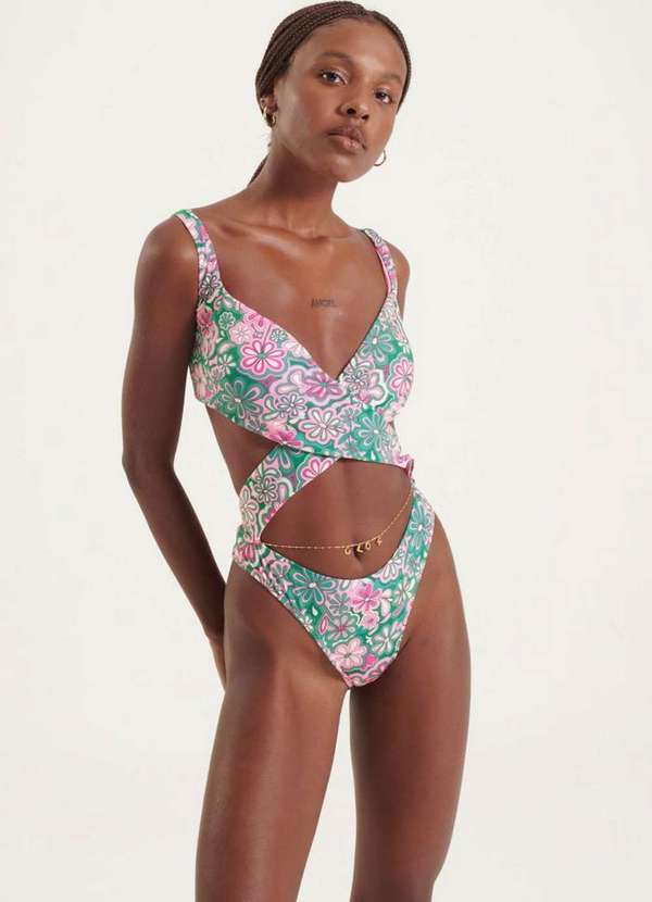 My Favorite - Maiô Transpassado Estampado 10080 2