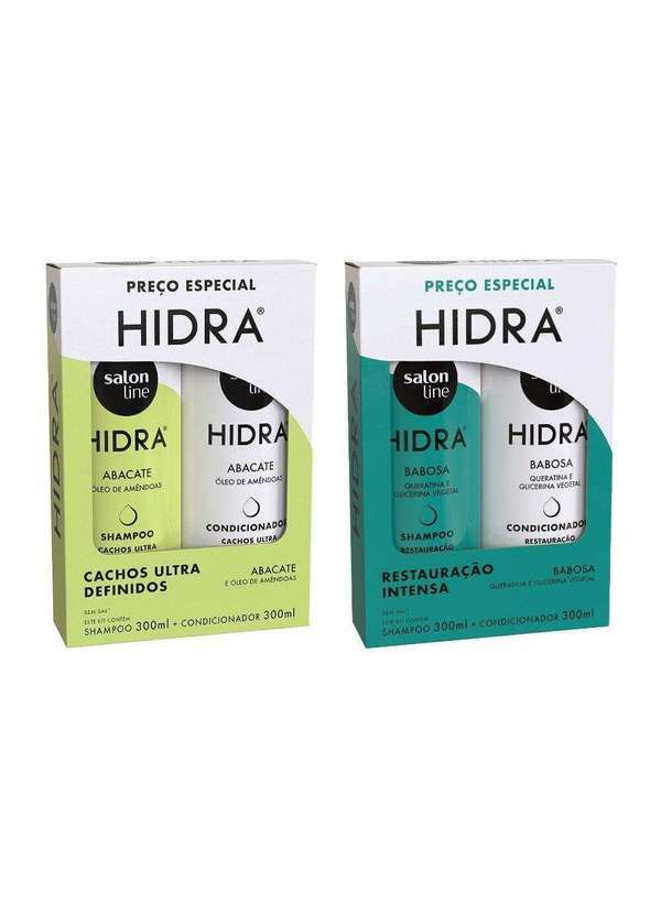 Hidra - Kit Hidra Restaura e Define Cachos e Crespos Salon Line