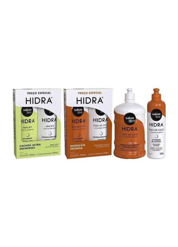Hidra - Kit Nutrição e Definição para Cachos e Crespos Salon Line