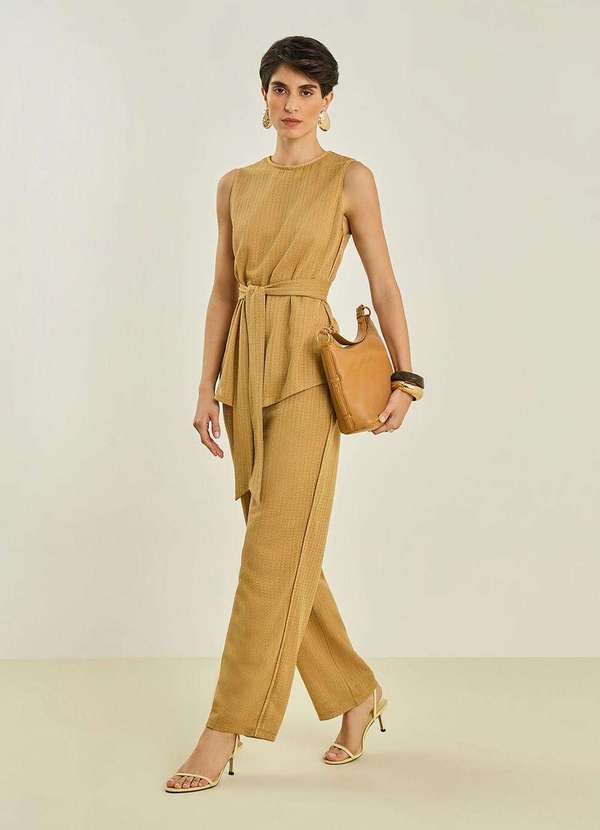 Maria.valentina - Regata Maria.Valentina Solta Decote Canoa Alongada Dourado Dourado